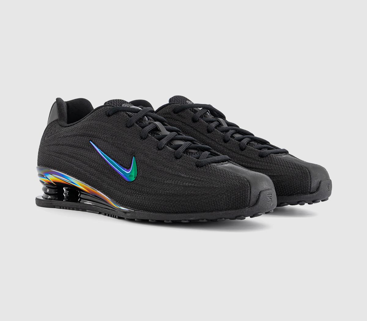 NikeShox Z TrainersBlack Multi Color Metallic Silver