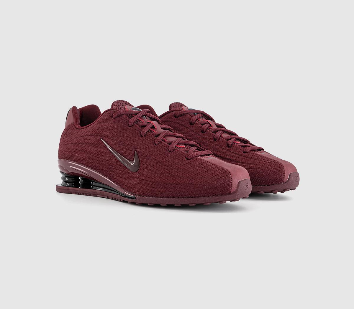 NikeShox Z TrainersDark Team Red Black