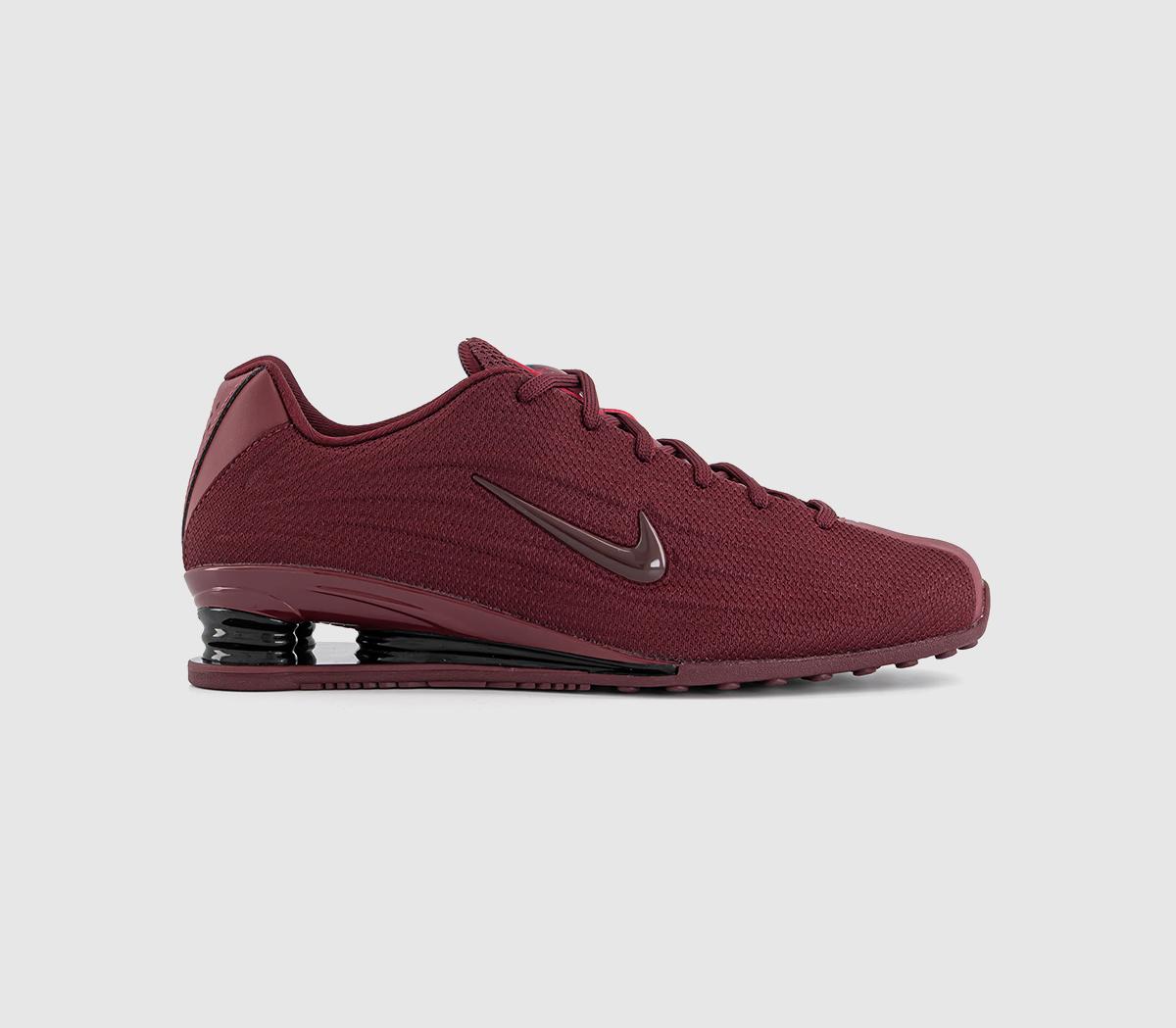 NikeShox Z TrainersDark Team Red Black