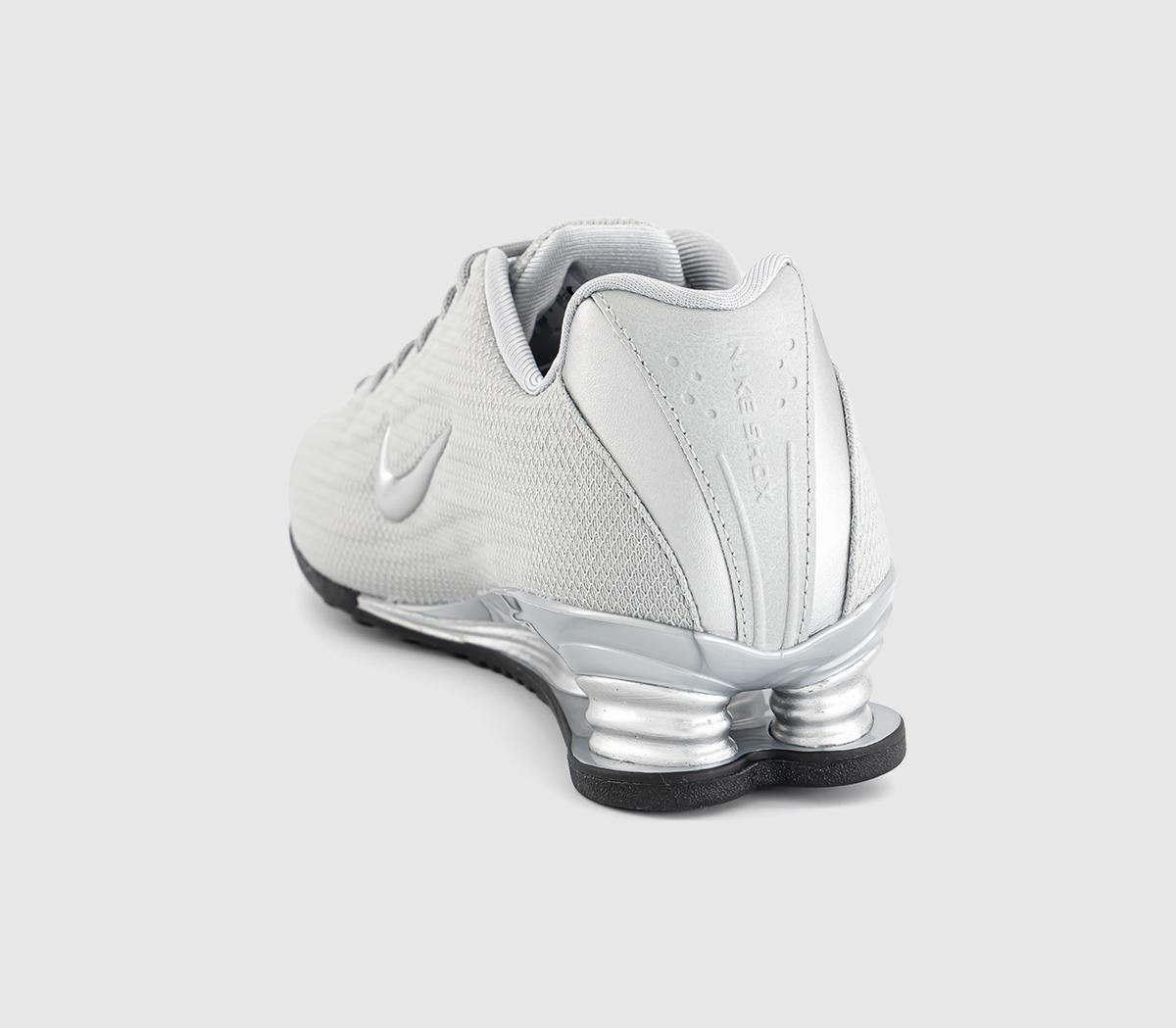 Nike Shox Z Trainers Silver Silver Black Metallic Silver - Nike Shox