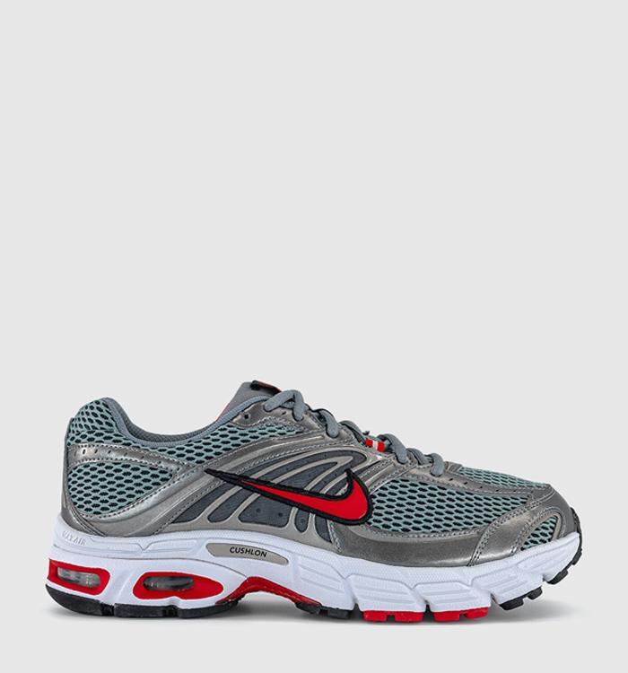 Nike Air Max Moto Trainers Smoke Grey University Red Black