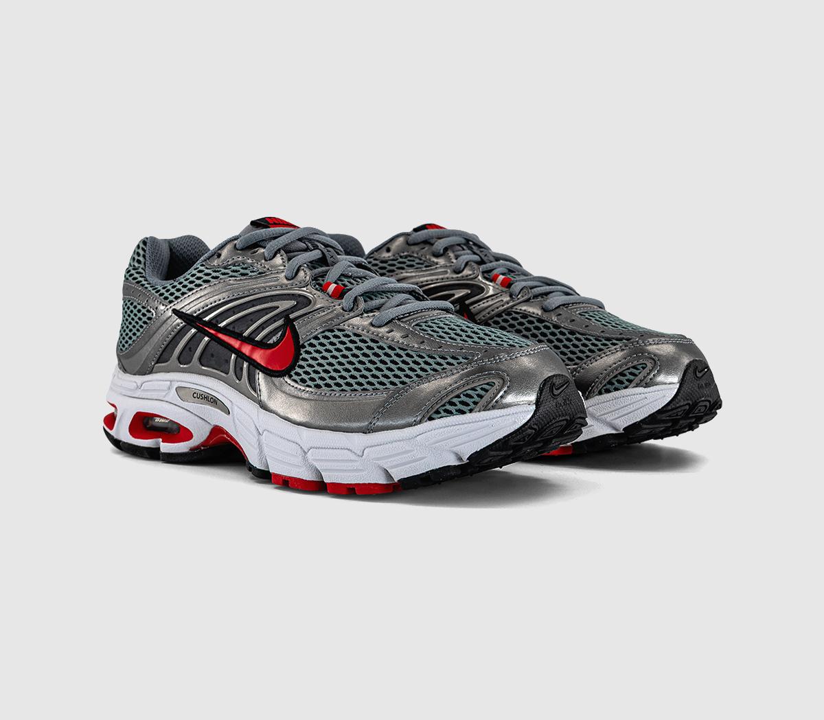 NikeAir Max Moto TrainersSmoke Grey University Red Black