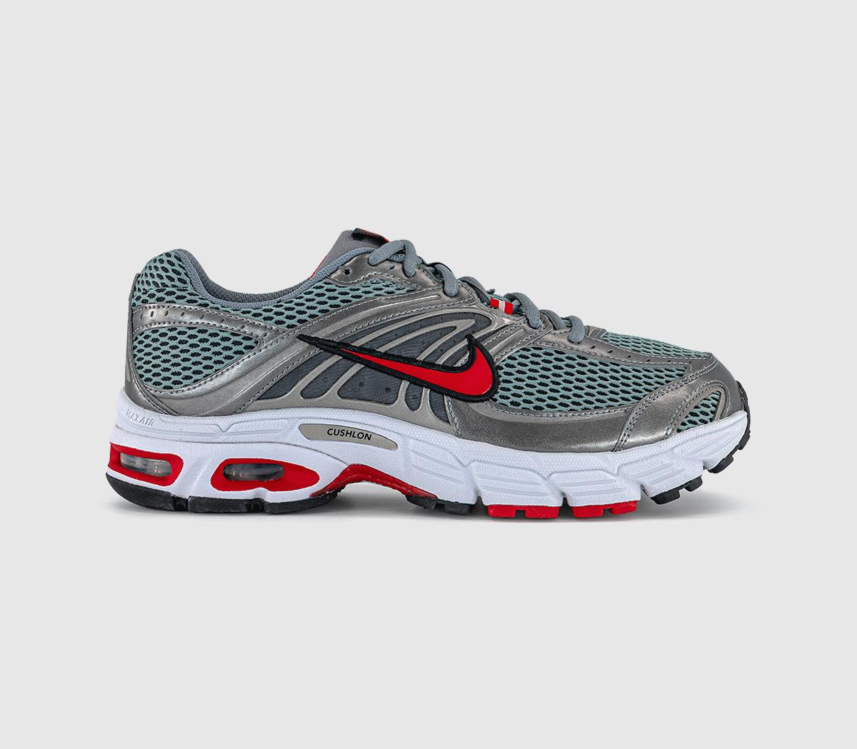 NikeAir Max Moto TrainersSmoke Grey University Red Black