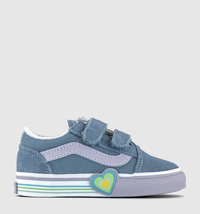 Vans Old Skool V Heart Toddler Trainers Citadel