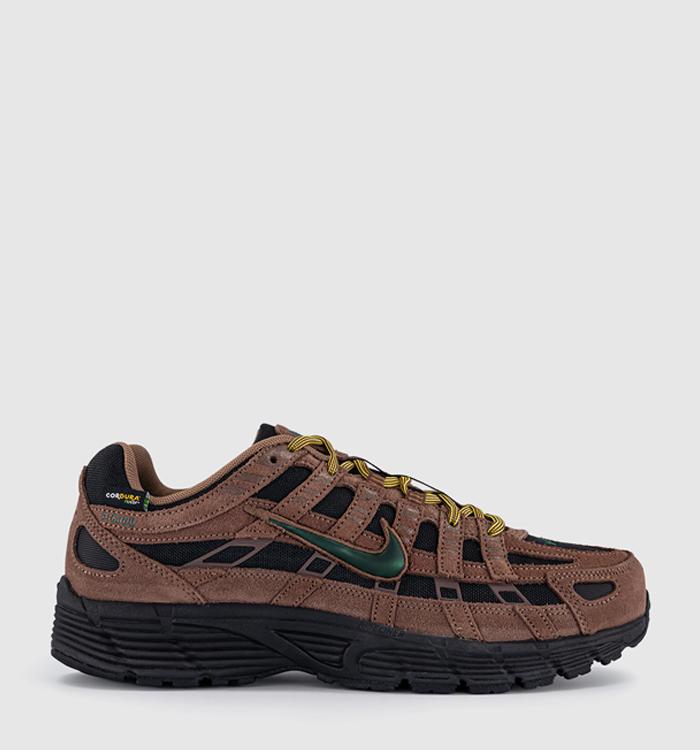 Nike Nike P-6000 PRM Cordura Trainers Fauna Brown Gorge Green Black Archaeo Brown Saffro