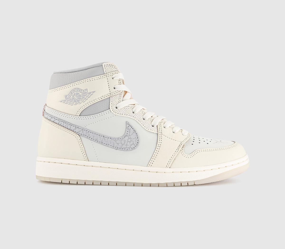 JordanAir Jordan 1 Retro Hi OG V3 TrainersSail Univ Red Pale Ivory Coconut Milk Phantom Coco