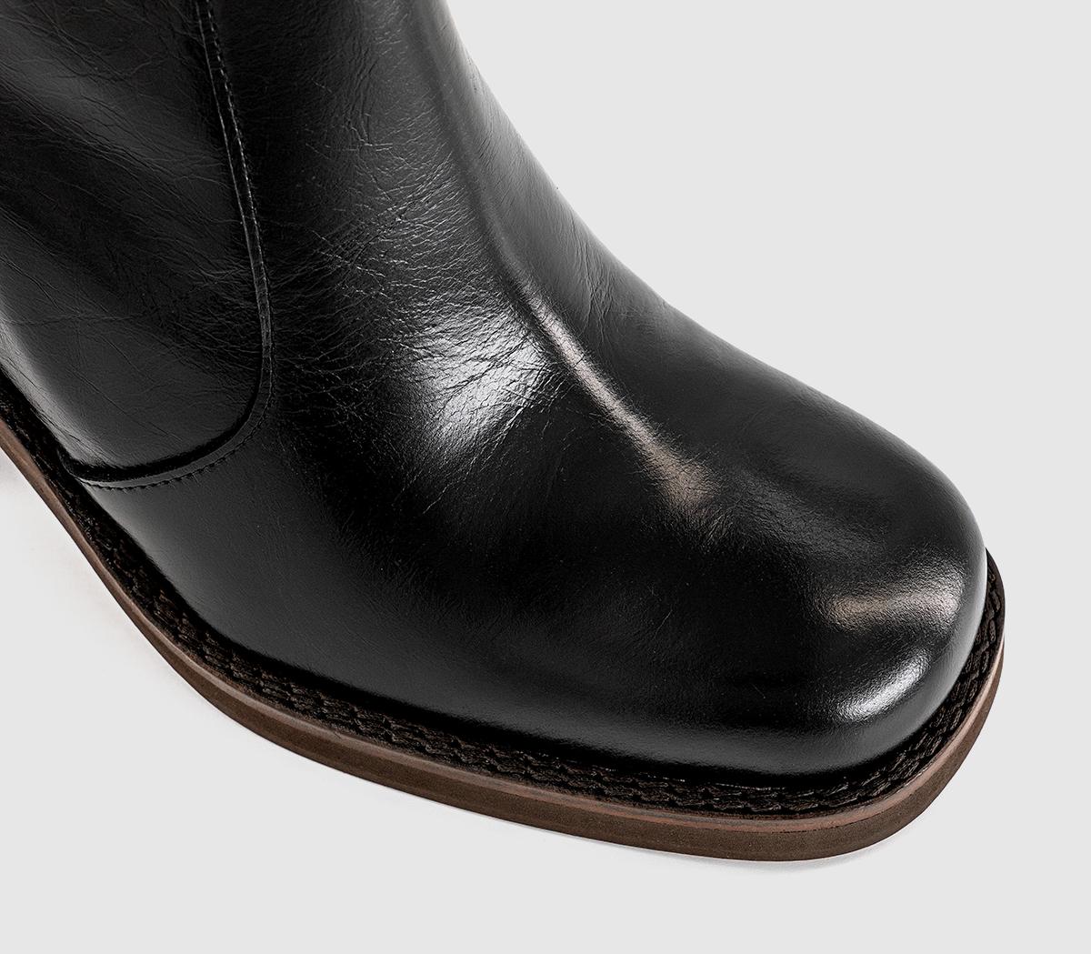 OFFICEAlora Heeled Platform BootBlack Leather