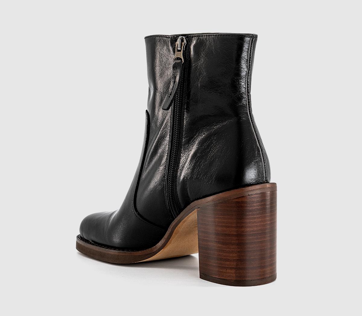 OFFICEAlora Heeled Platform BootBlack Leather