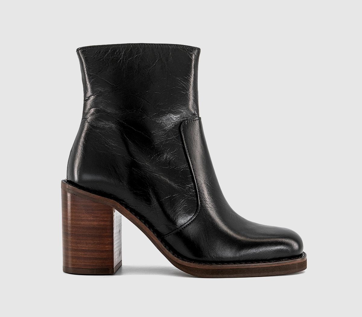 OFFICEAlora Heeled Platform BootBlack Leather