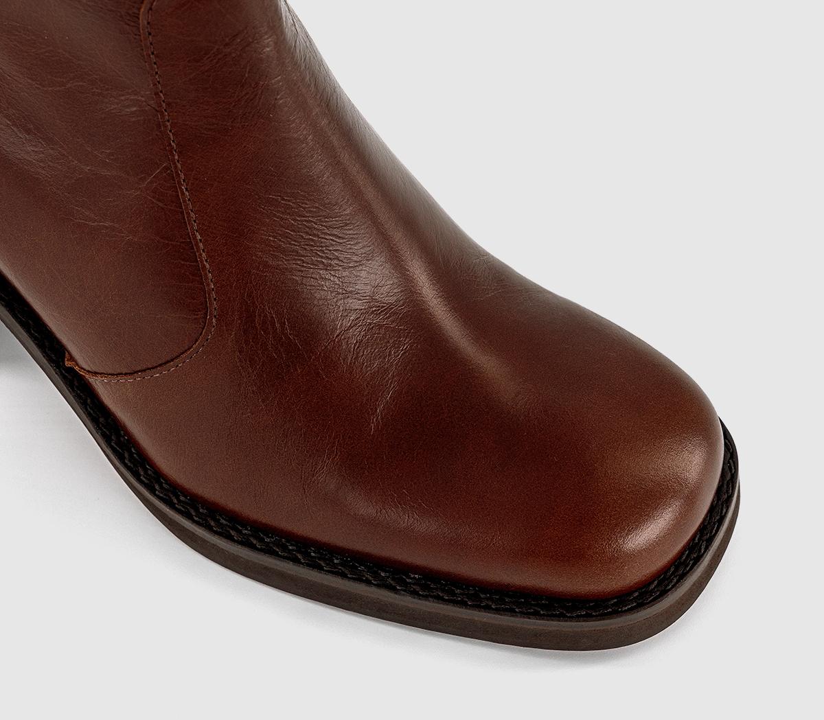 OFFICEAlora Heeled Platform BootTan Leather