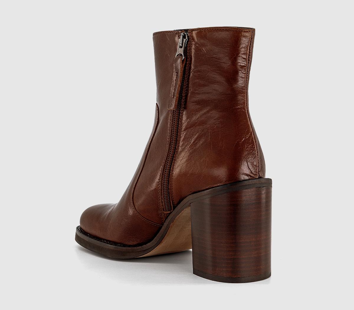 OFFICEAlora Heeled Platform BootTan Leather