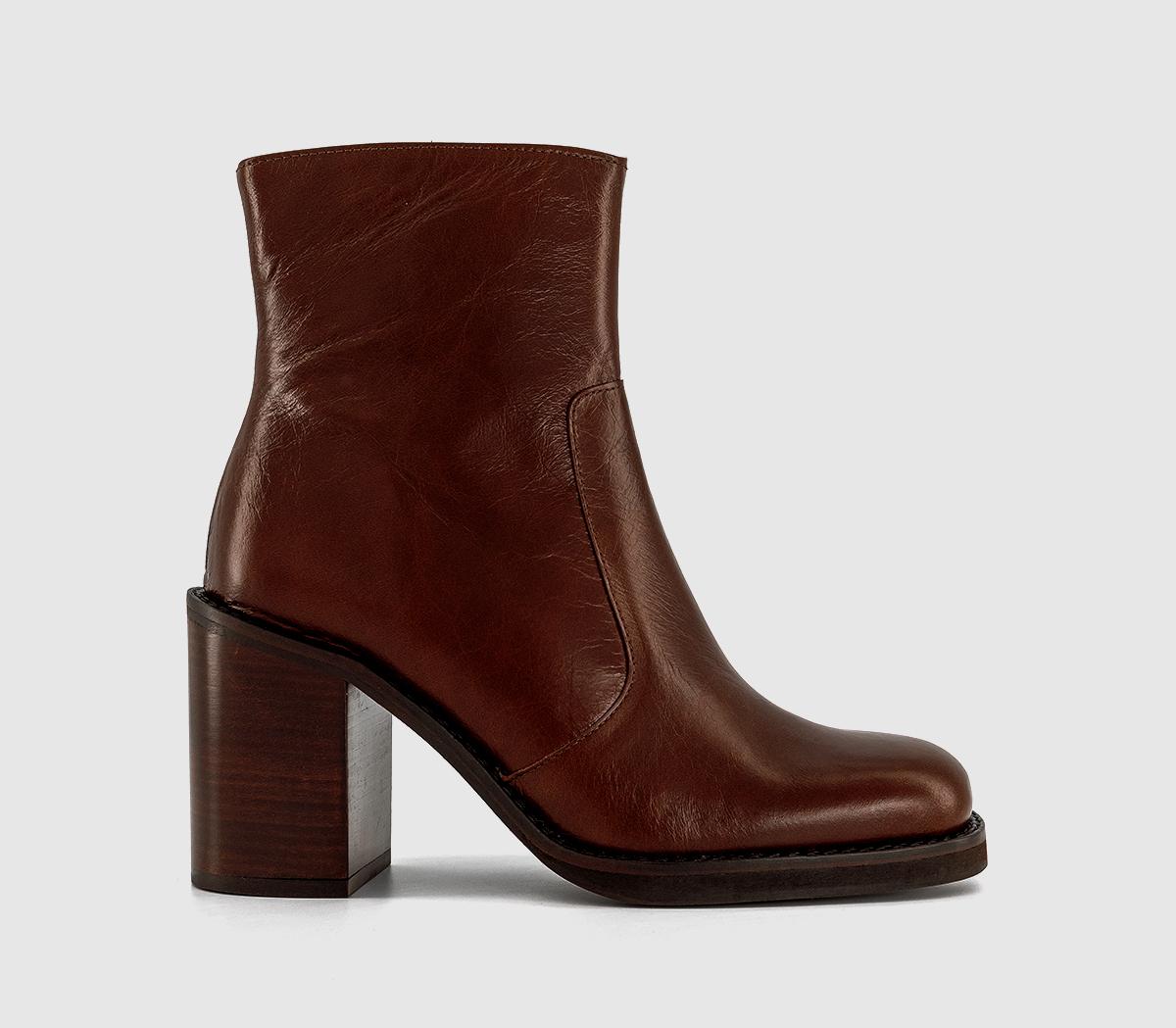 OFFICEAlora Heeled Platform BootTan Leather