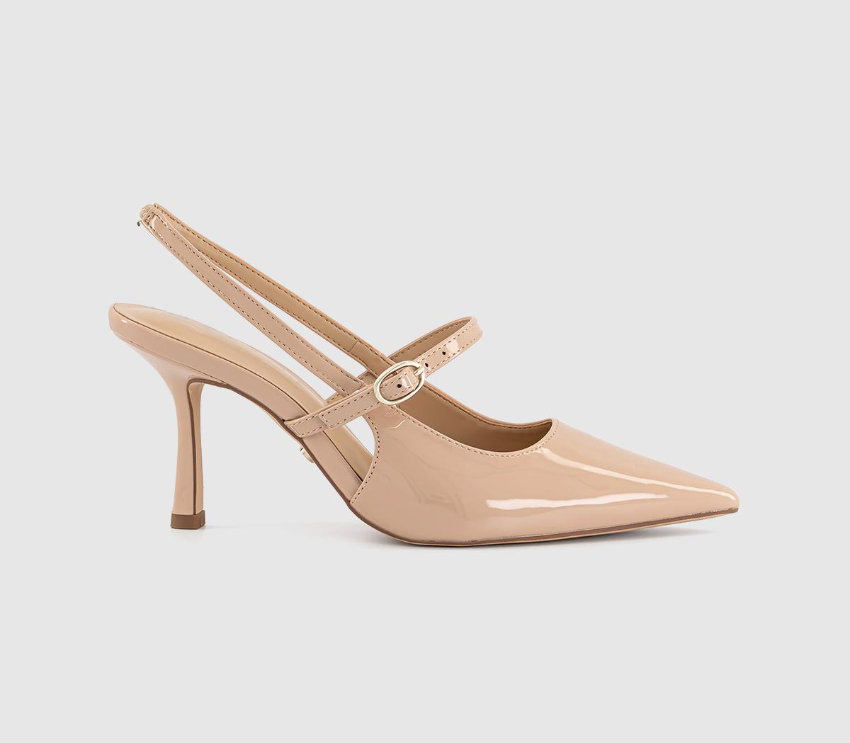 OFFICEHustle Strap Detail Court HeelsBlush Patent