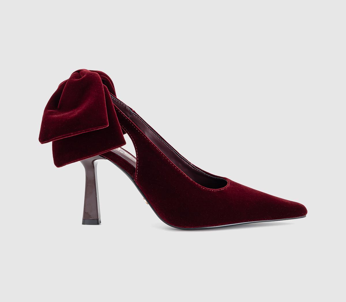 OFFICEHeist Bow Back Court HeelBurgundy