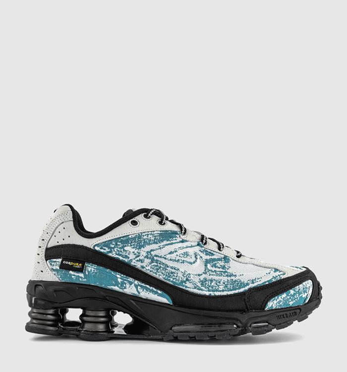 Nike Nike Shox Ride 2 PRM Trainers Lt Silver Lt Silver Black Denim Turq