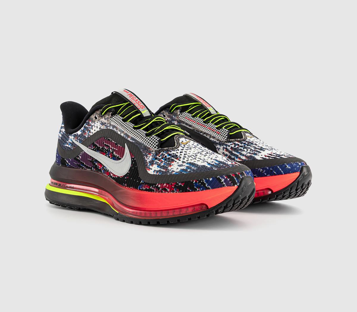 NikeNike Pegasus Premium NA24 TrainersMulti Color Mtlc Silver Volt Mtlc Gold Racer Blue