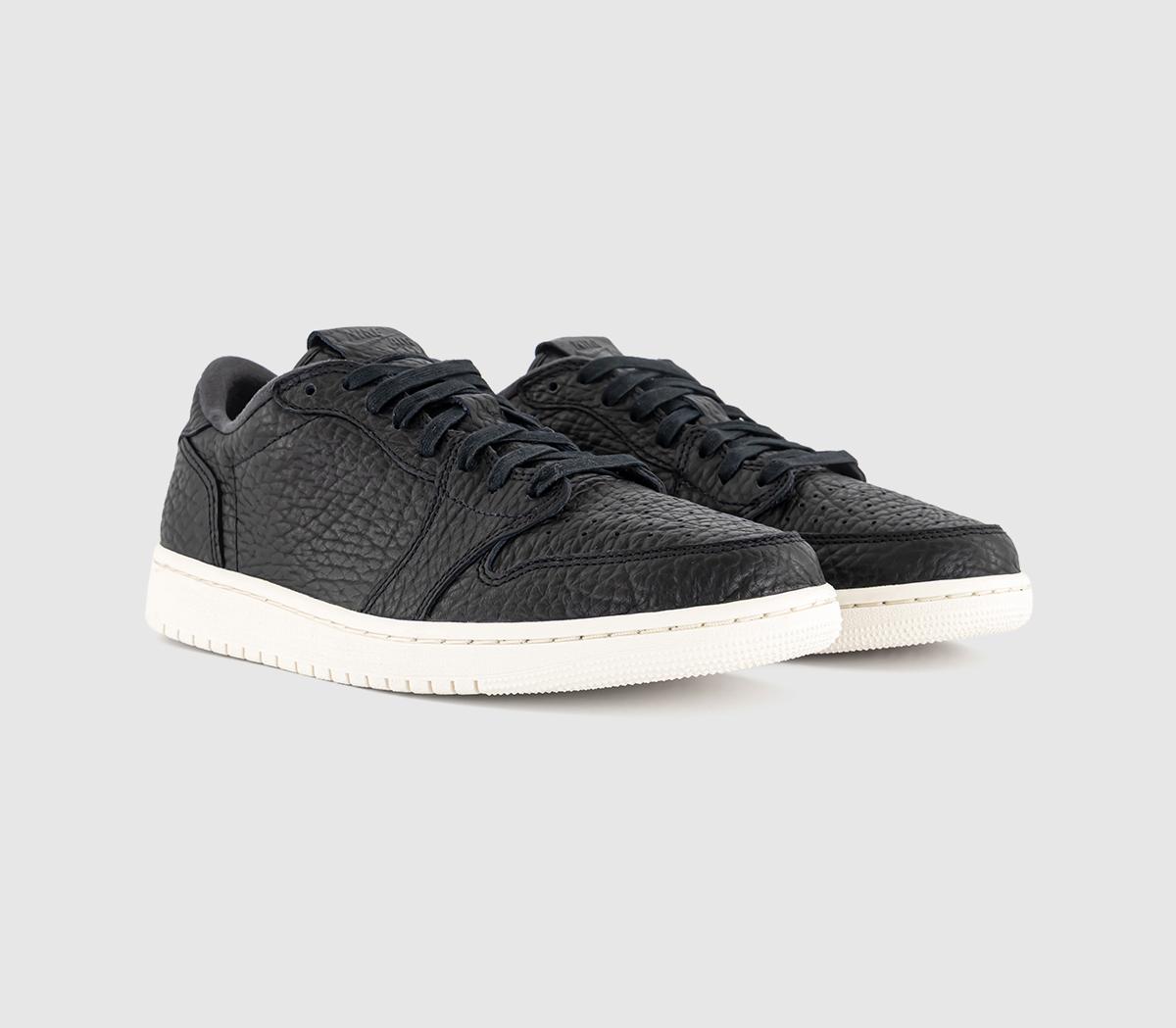 JordanAir Jordan 1 Retro Low No Swoosh TrainersBlack Sail