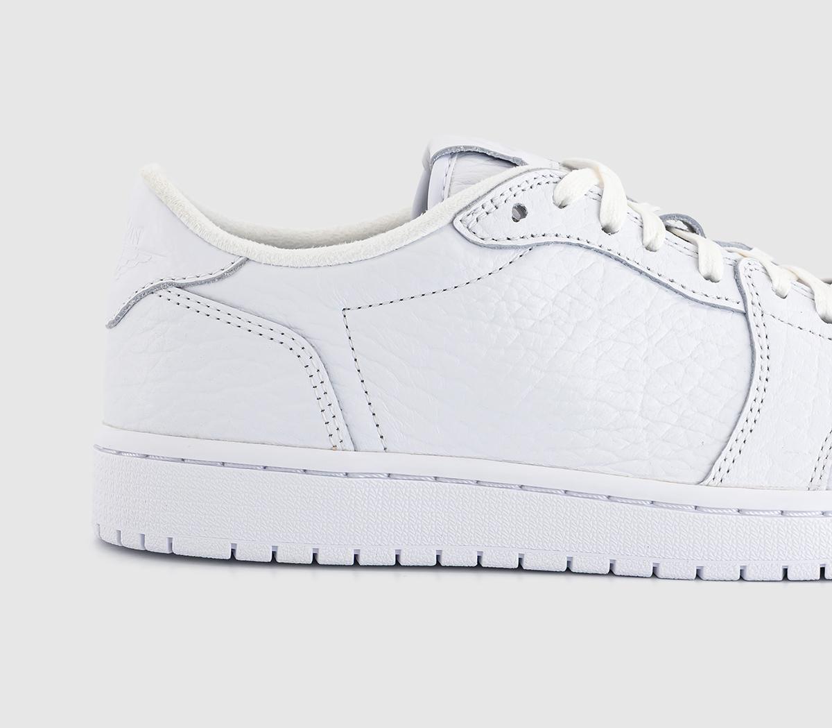 JordanAir Jordan 1 Retro Low No Swoosh TrainersWhite White White