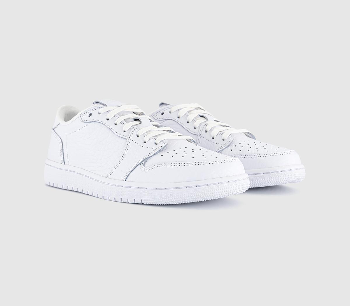 JordanAir Jordan 1 Retro Low No Swoosh TrainersWhite White White