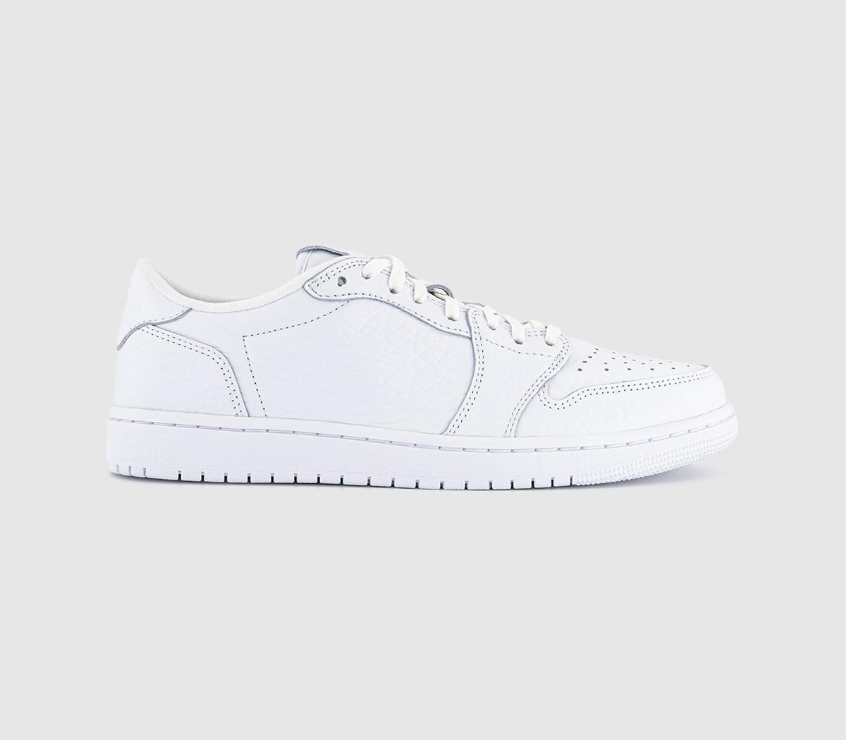 JordanAir Jordan 1 Retro Low No Swoosh TrainersWhite White White