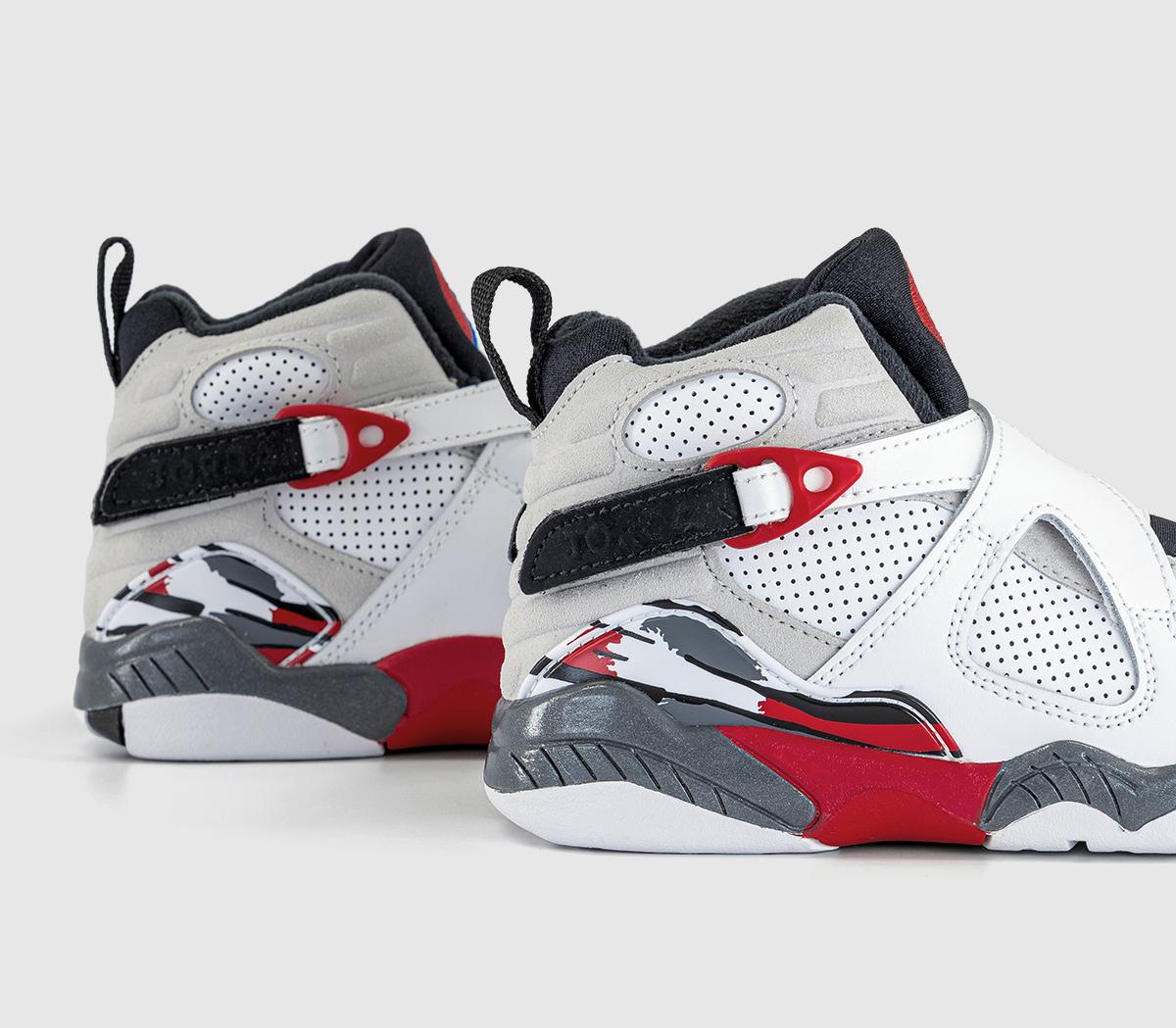 JordanJordan 8 Retro Pre School TrainersWhite Black True Red