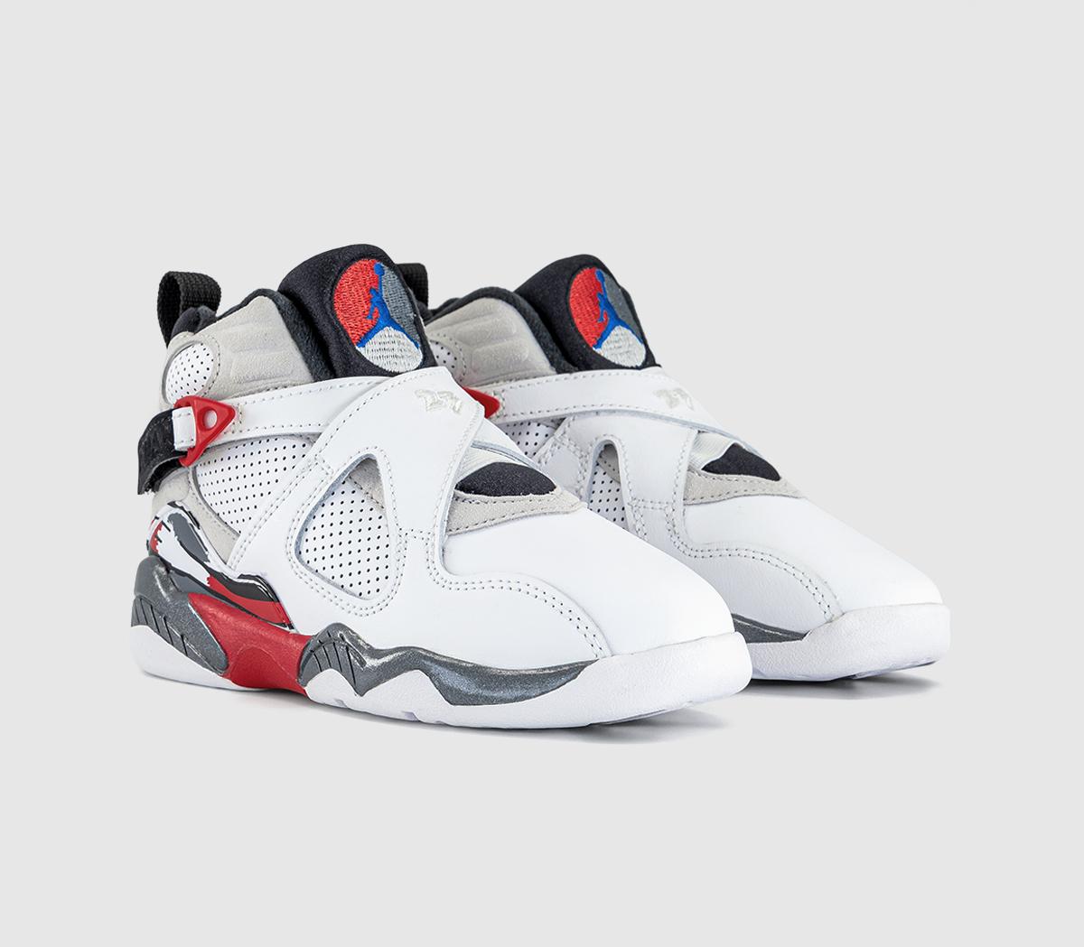 JordanJordan 8 Retro Pre School TrainersWhite Black True Red