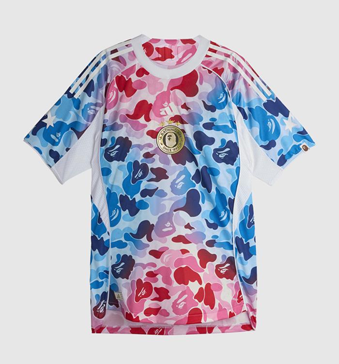 adidas Bape FB Jersey Blue Pink Gradation