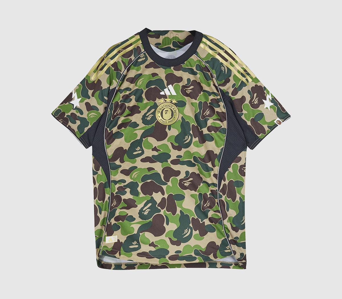 adidasBape FB JerseyCamo Green