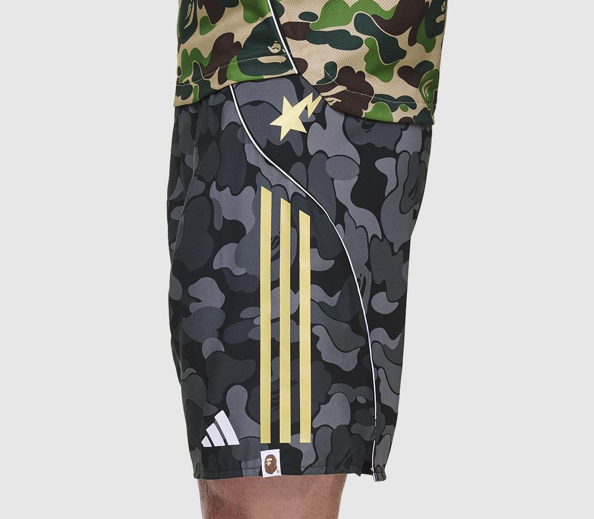 adidas Bape FB Shorts Camo Black - Men's Clothing