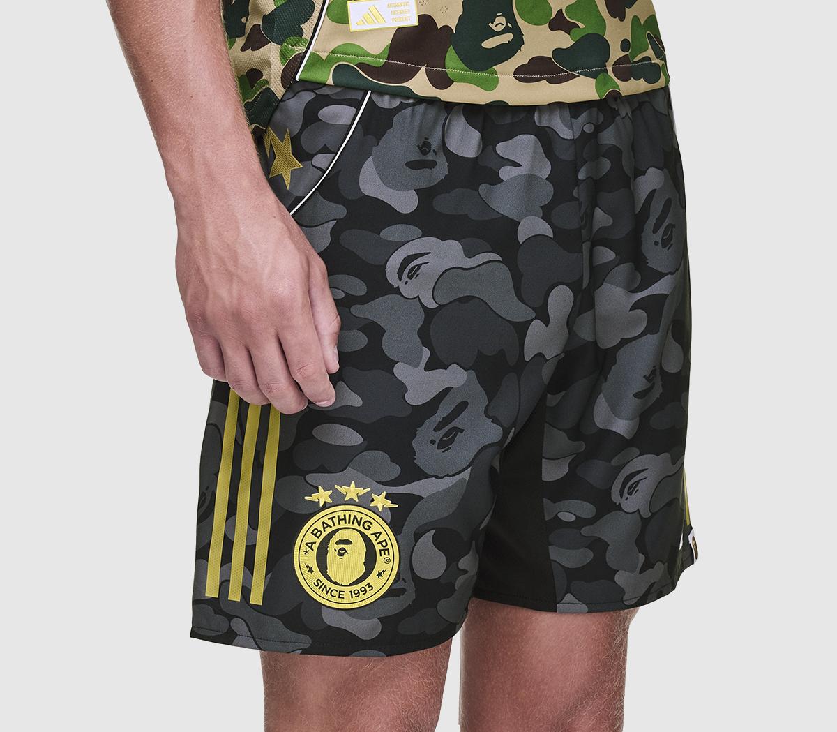 adidas Bape FB Shorts Camo Black - Men's Clothing