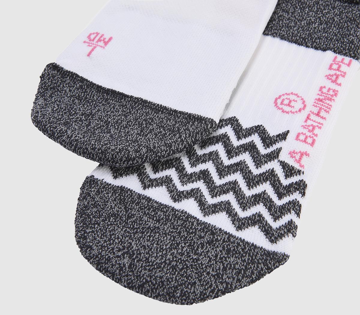 adidasBape FB SocksWhite Blue Red