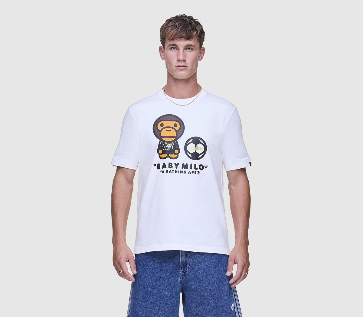 adidasBAPE SSL Milo T-ShirtWhite