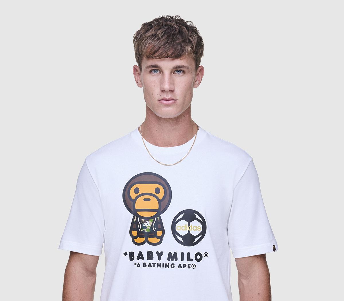 adidasBAPE SSL Milo T-ShirtWhite
