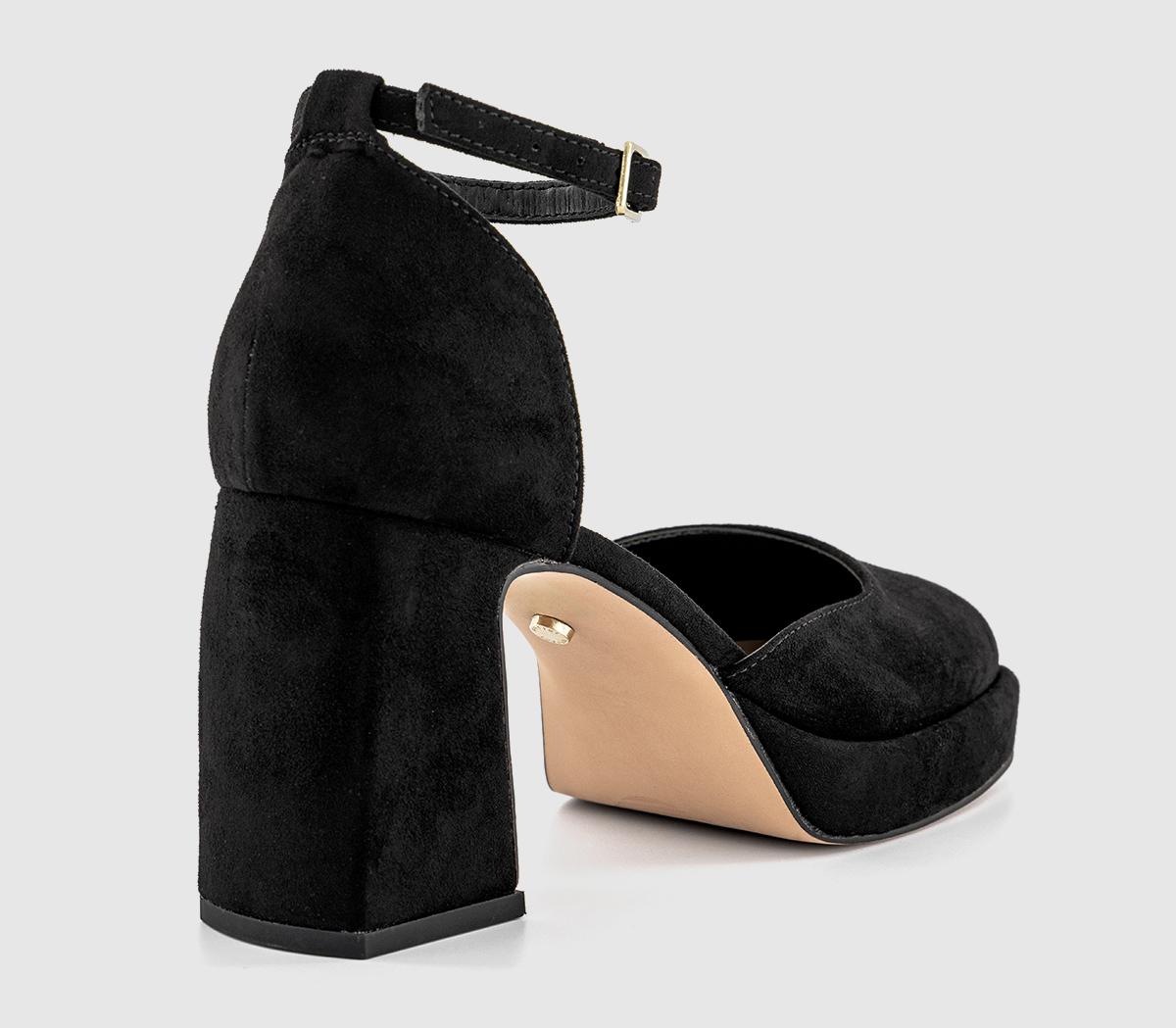 OFFICEMentor Two Part Platform HeelsBlack