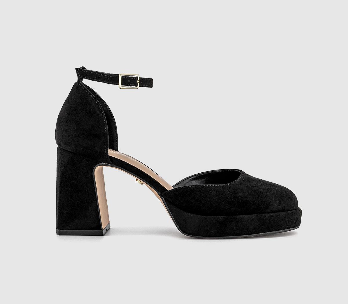 OFFICEMentor Two Part Platform HeelsBlack