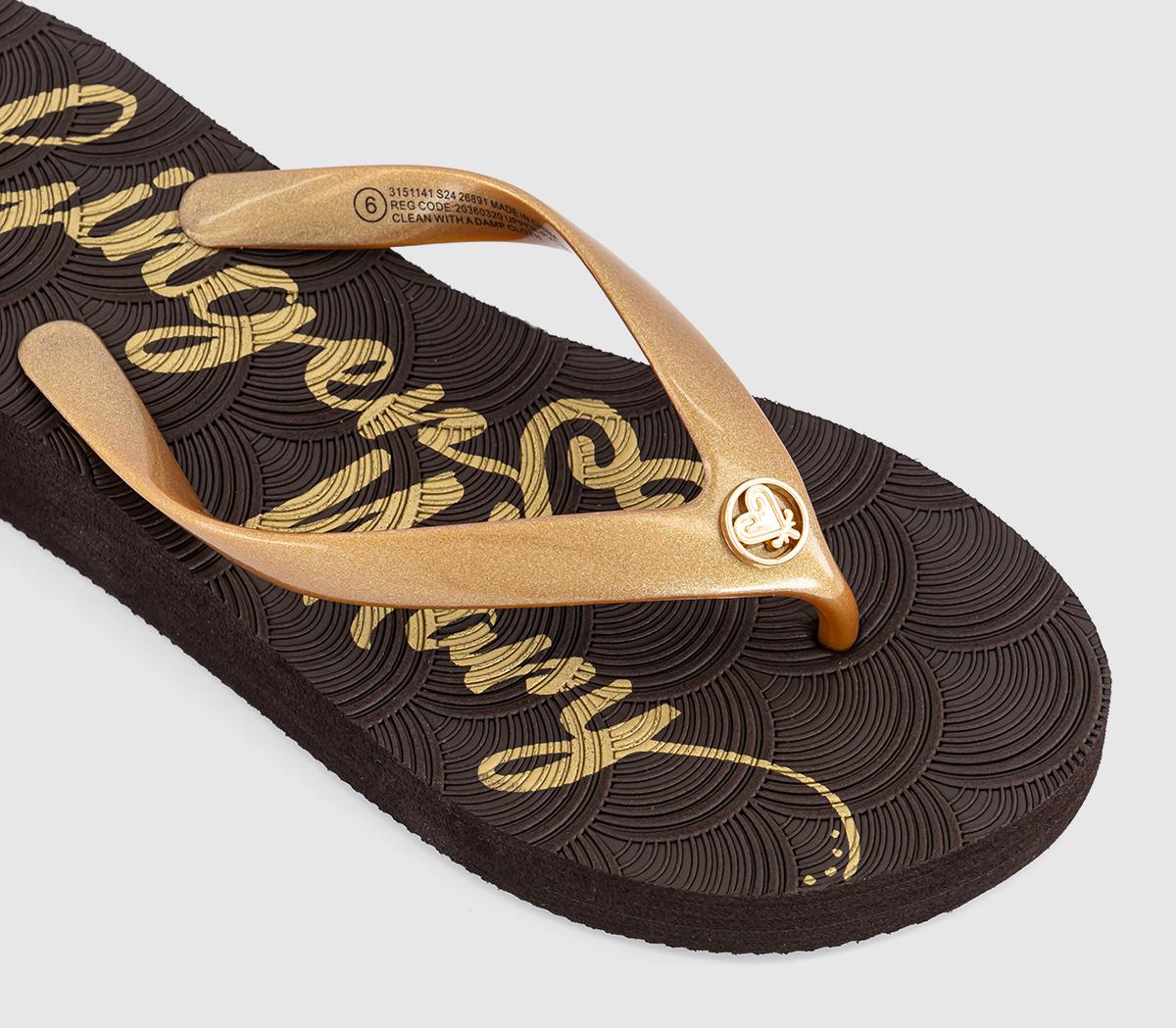 Ginger MaryWedge Flip Flops Ginger MaryWedge Flip FlopsChocolate