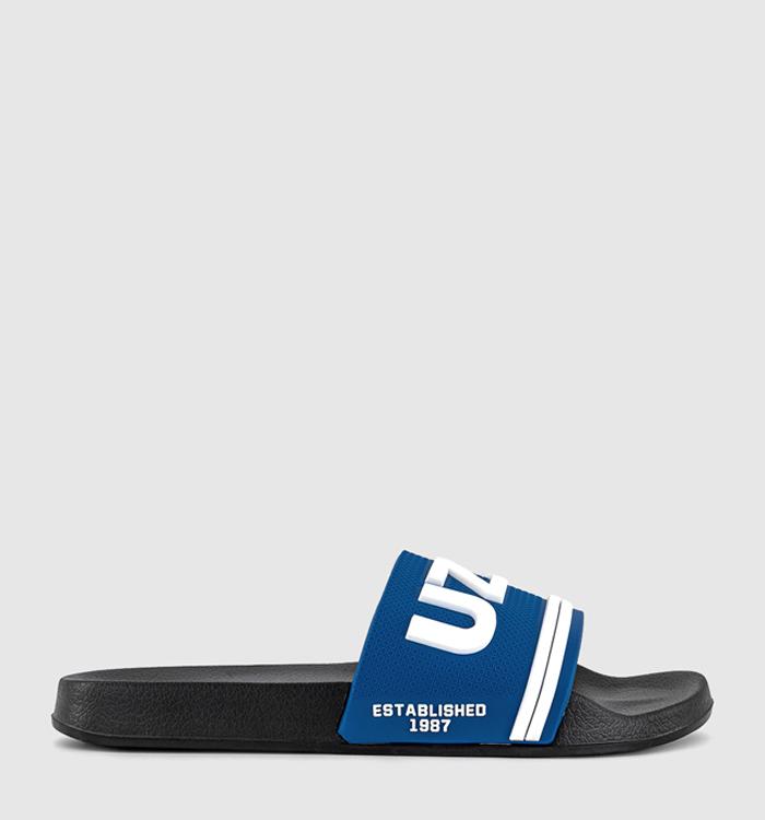 OFFICE Rubber Pool Sliders Cobalt