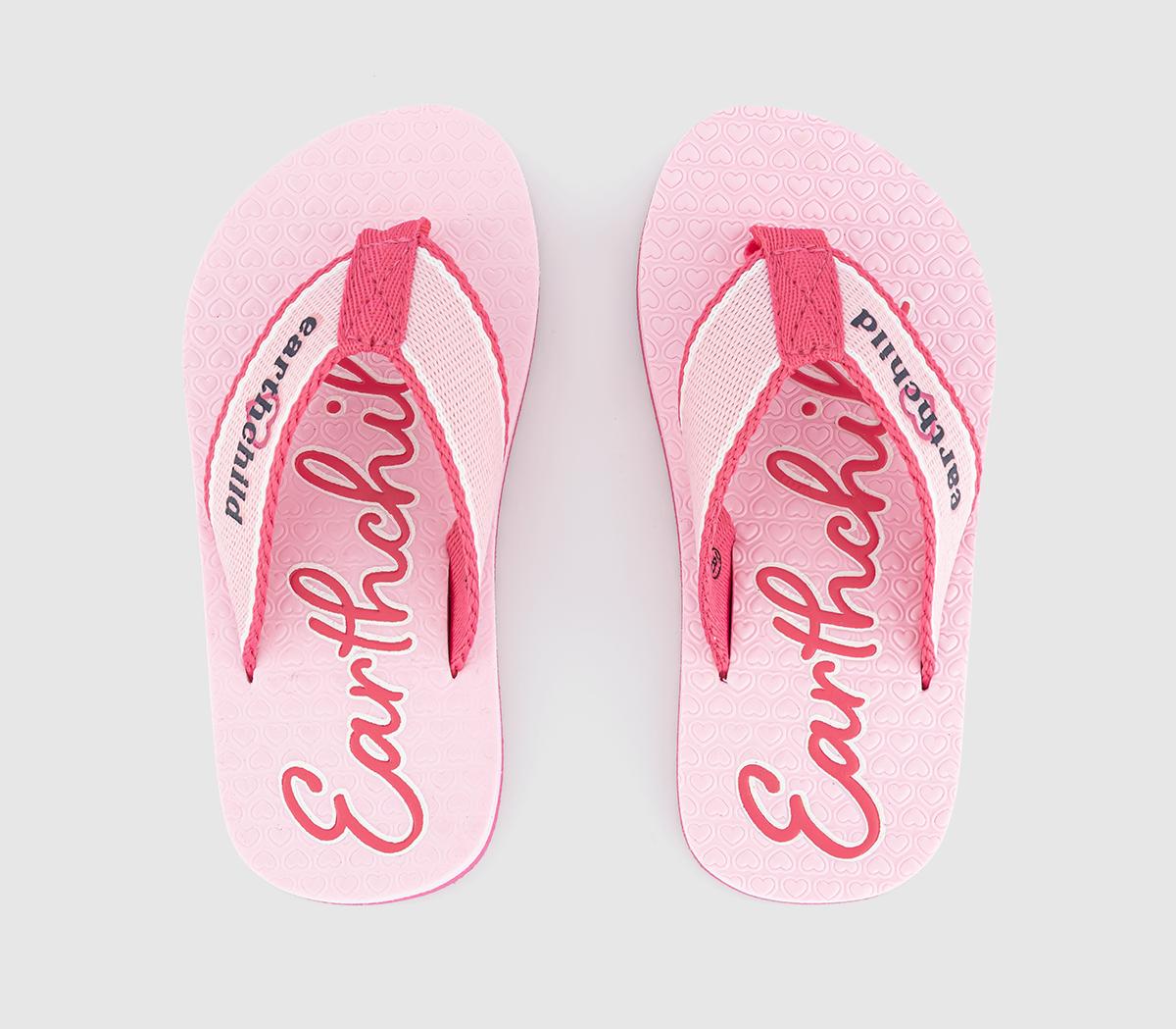 EARTHCHILDEarth Child Chunky Flip Flops EARTHCHILDEarth Child Chunky Flip FlopsPink Multi