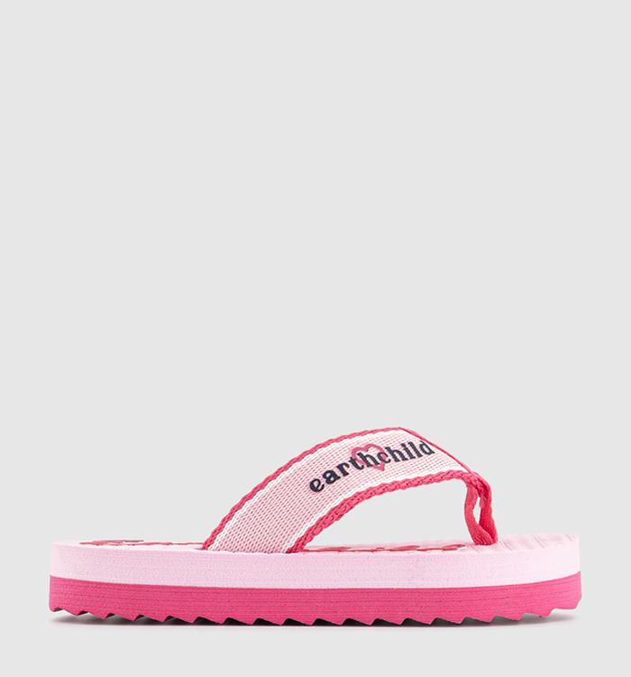 EARTHCHILD Earth Child Chunky Flip Flops Pink Multi