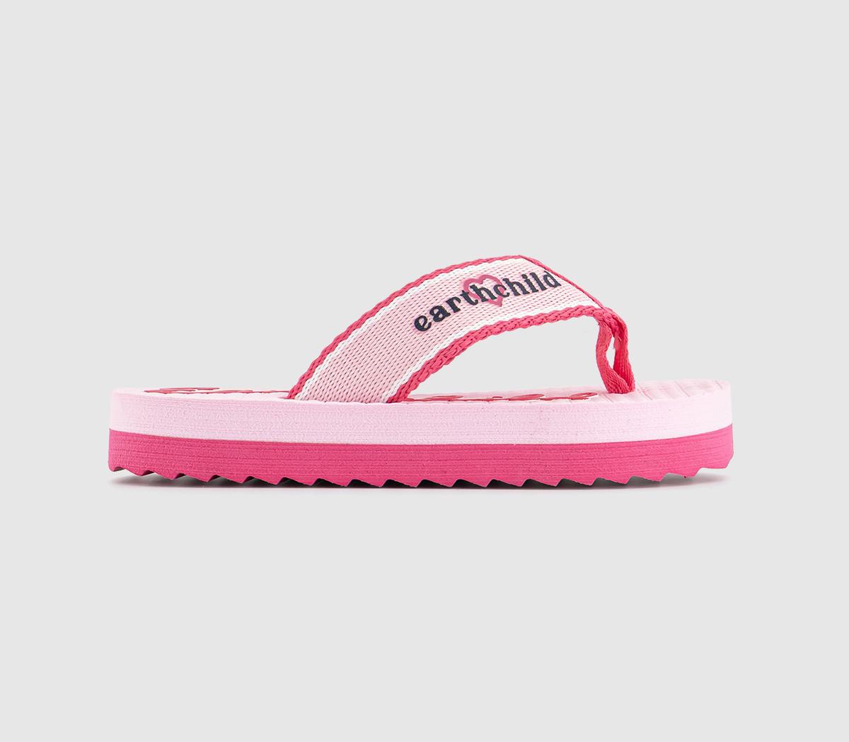 EARTHCHILDEarth Child Chunky Flip Flops EARTHCHILDEarth Child Chunky Flip FlopsPink Multi
