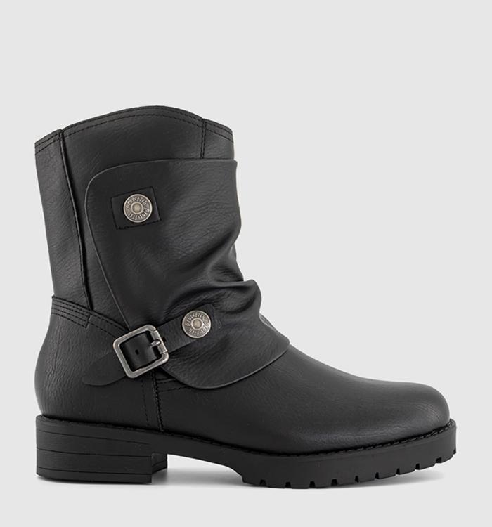 Blowfish Malibu Dallas Buckle Boots Black