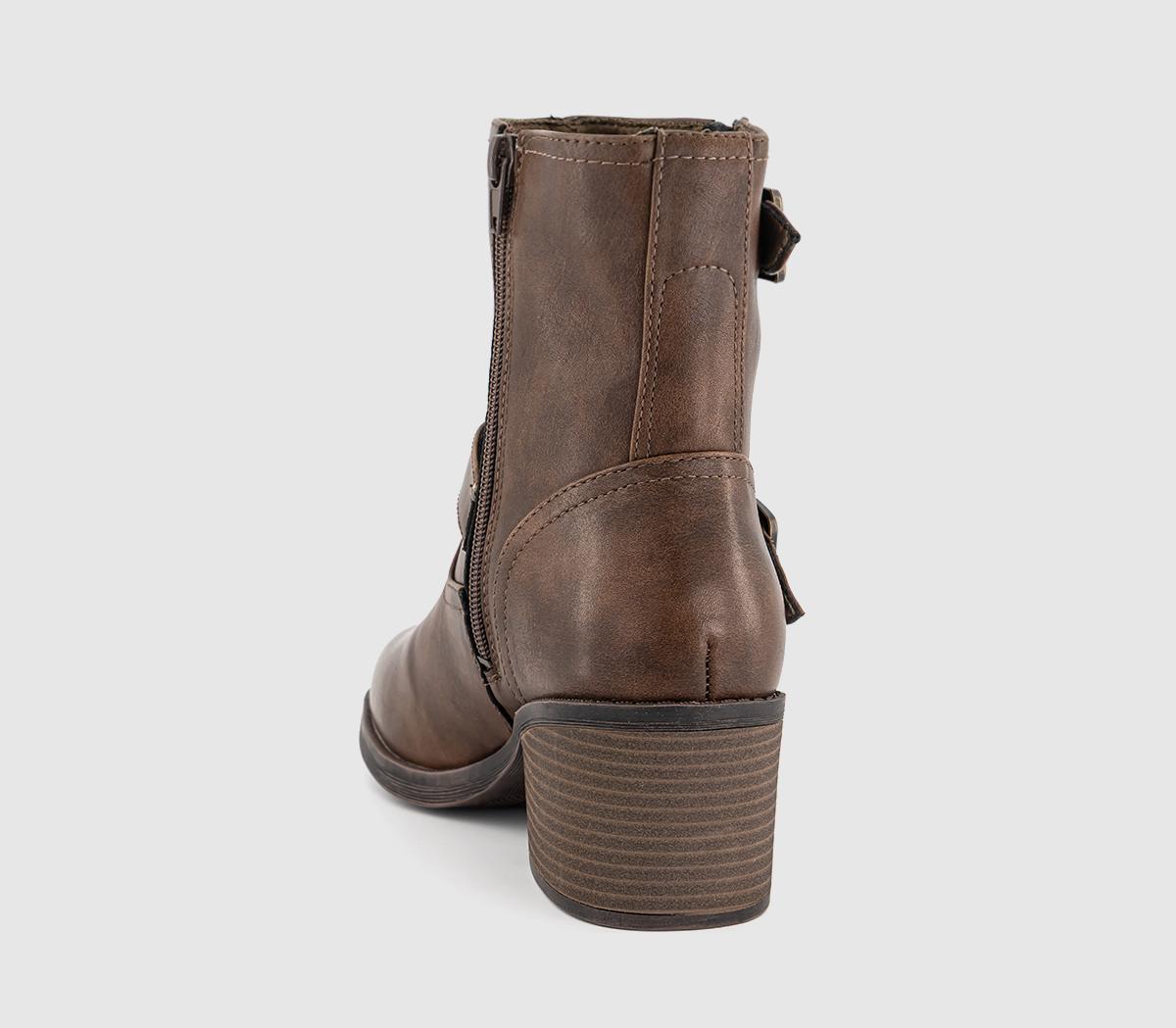 Blowfish MalibuMaeve Double Strap BootsWhisky Brown