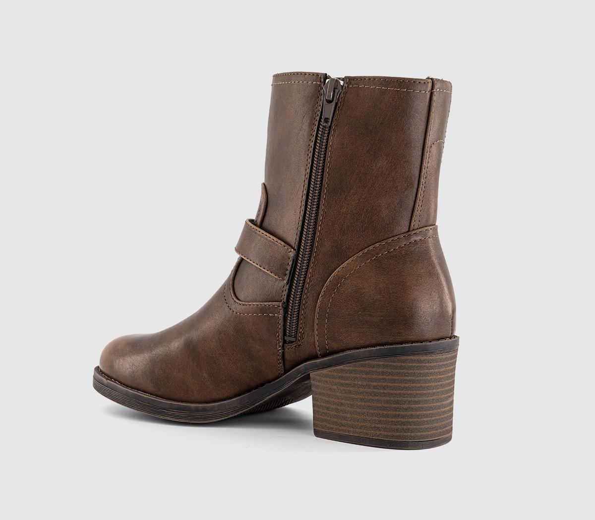 Blowfish MalibuMaeve Double Strap BootsWhisky Brown