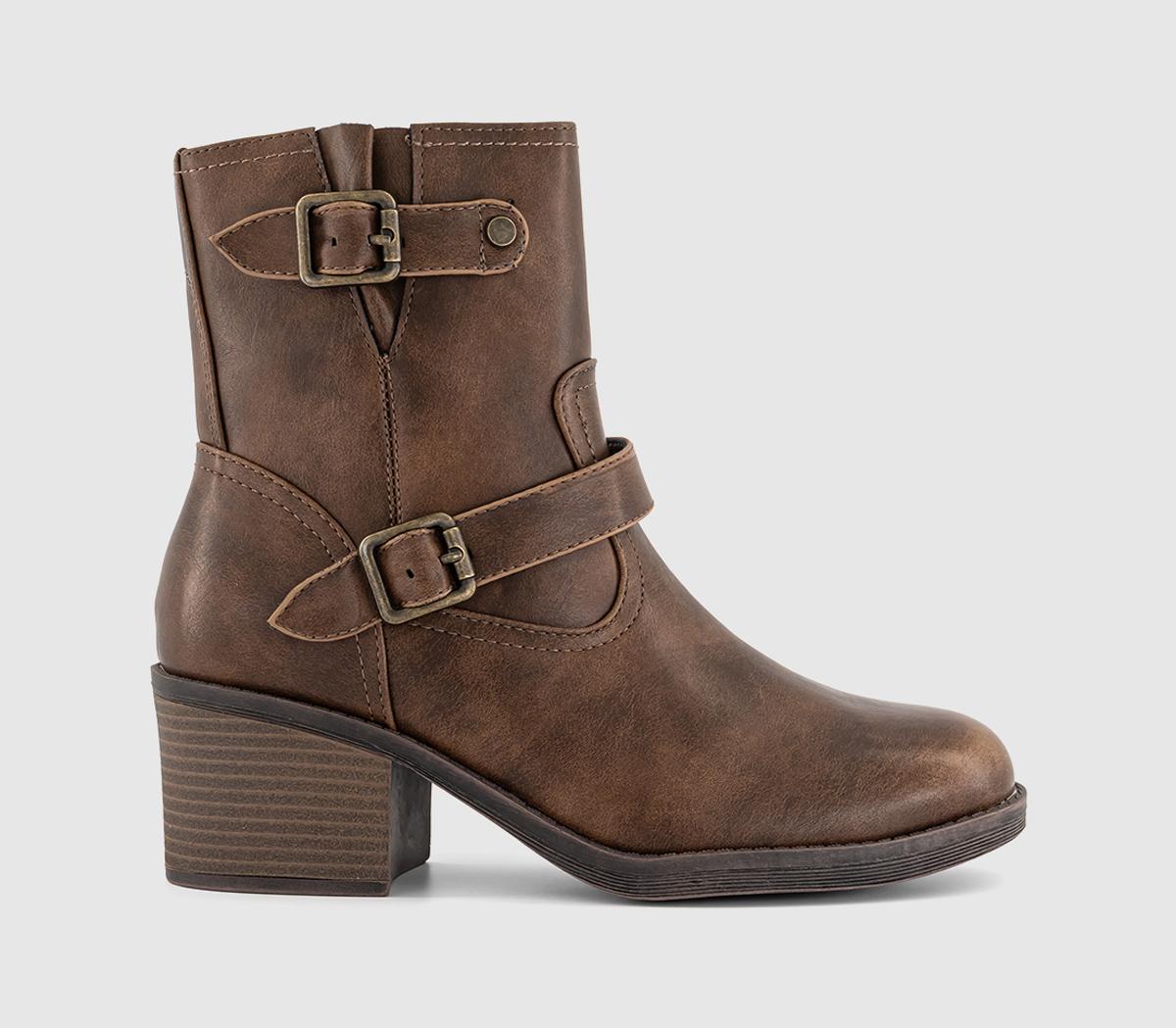 Blowfish MalibuMaeve Double Strap BootsWhisky Brown