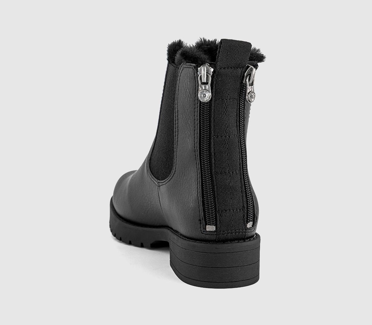 Blowfish MalibuDover Fur Lined Chelsea BootsBlack