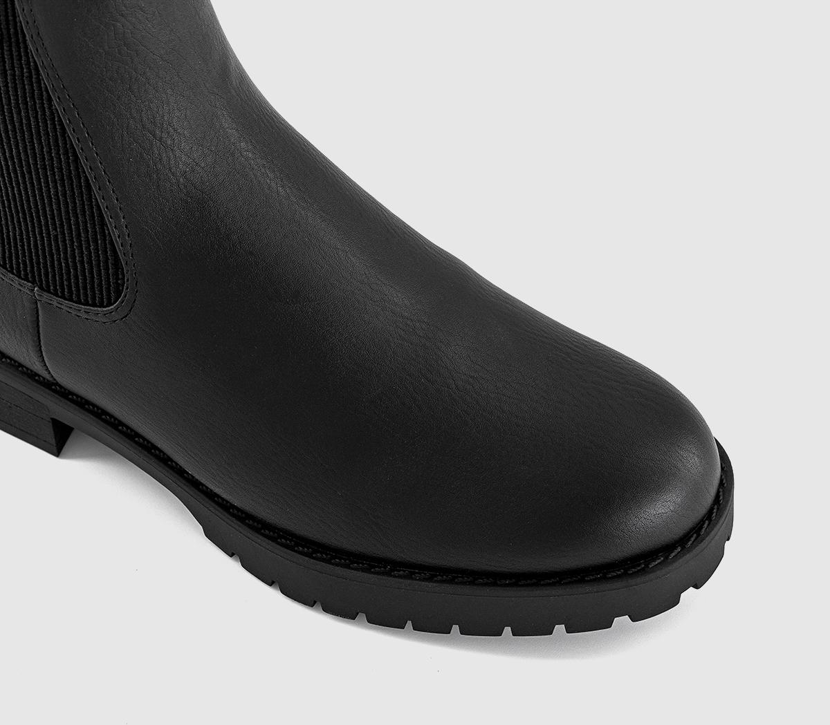 Blowfish MalibuDover Fur Lined Chelsea BootsBlack