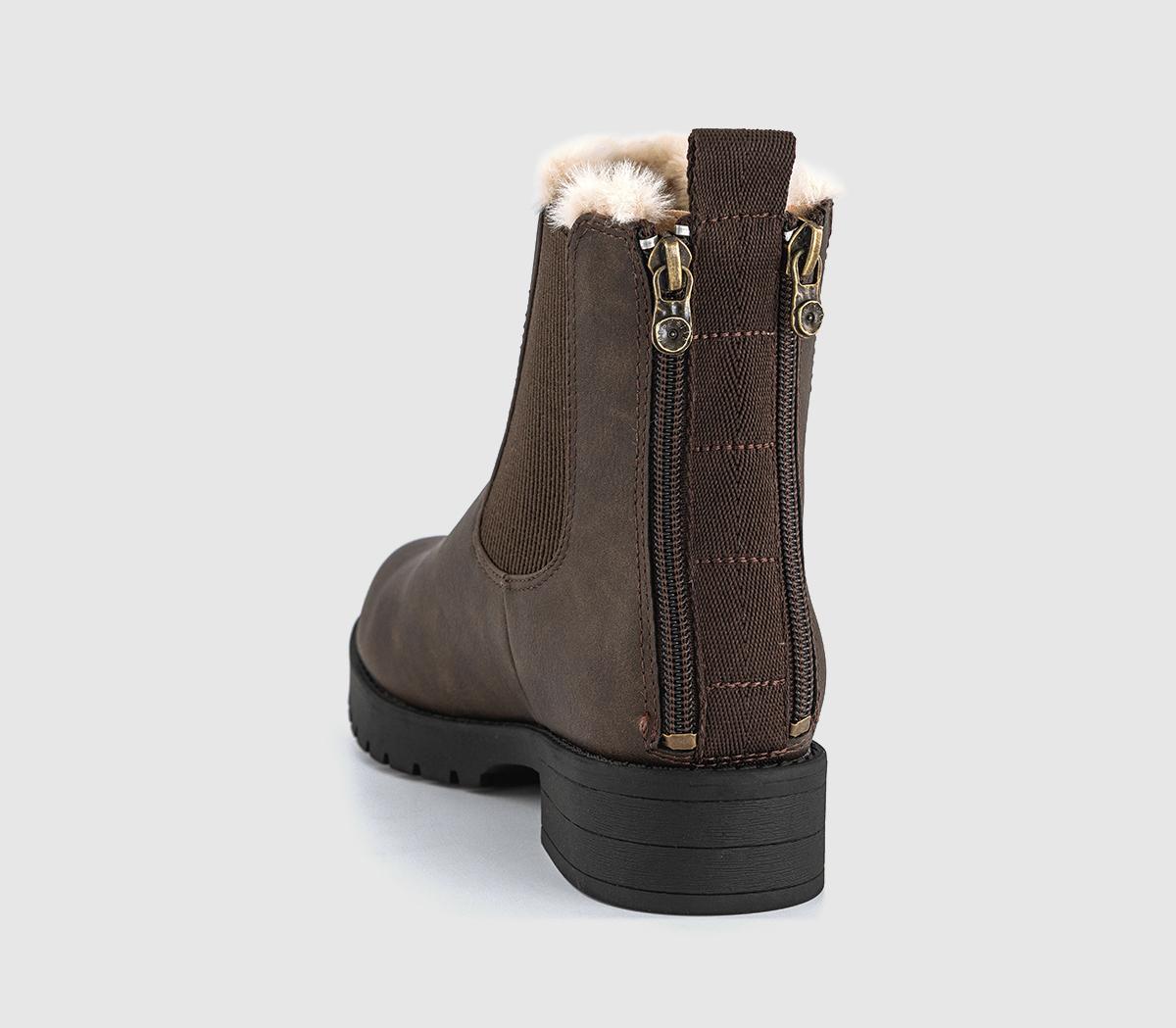 Blowfish MalibuDover Fur Lined Chelsea BootsDark Brown