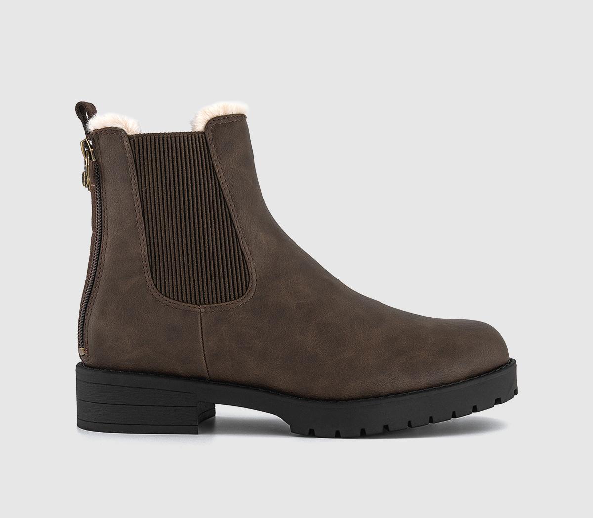 Blowfish MalibuDover Fur Lined Chelsea BootsDark Brown