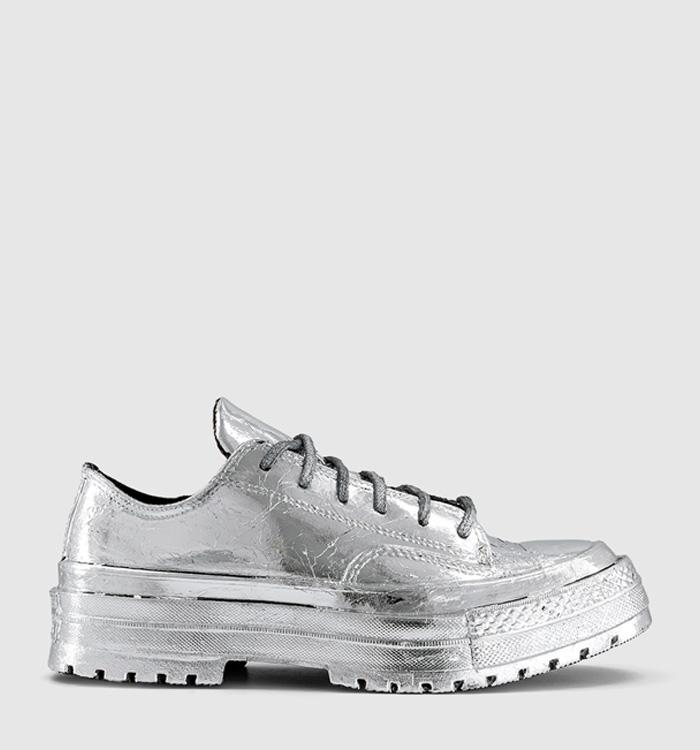 Converse Chuck Taylor All Star Low LTD Trainers Silver Foil