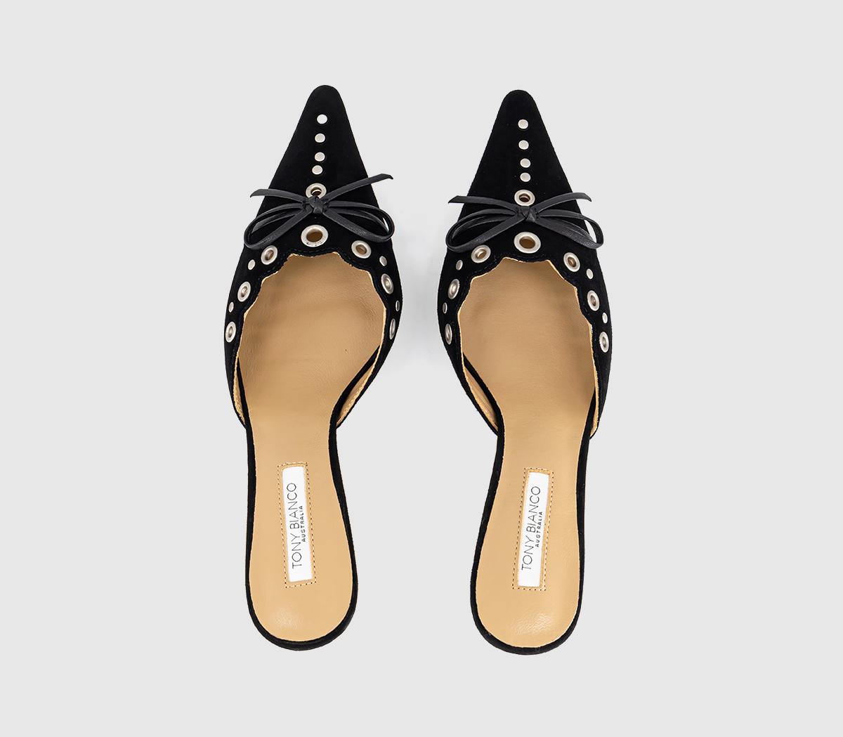 Tony BiancoShae Mule HeelsBlack Suede
